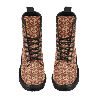 Yin Yang Style Pattern Design Print Women's Boots