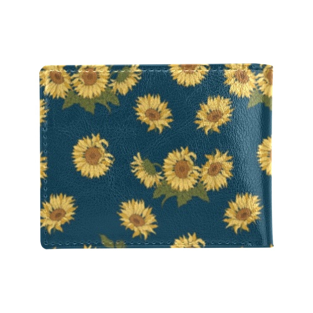 Sunflower Print Design LKS305 Men's ID Card Wallet