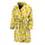 Bee Daisy Pattern Print Design 06 Men Bathrobe-JORJUNE.COM