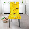 Bee Pattern Print Design BEE01 Dining Chair Slipcover-JORJUNE.COM