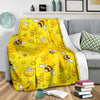 Bee Pattern Print Design BEE01 Fleece Blankete