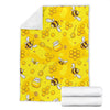 Bee Pattern Print Design BEE01 Fleece Blankete