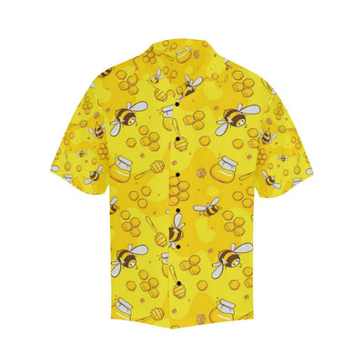 Bee Pattern Print Design BEE01 Men Hawaiian Shirt-JorJune