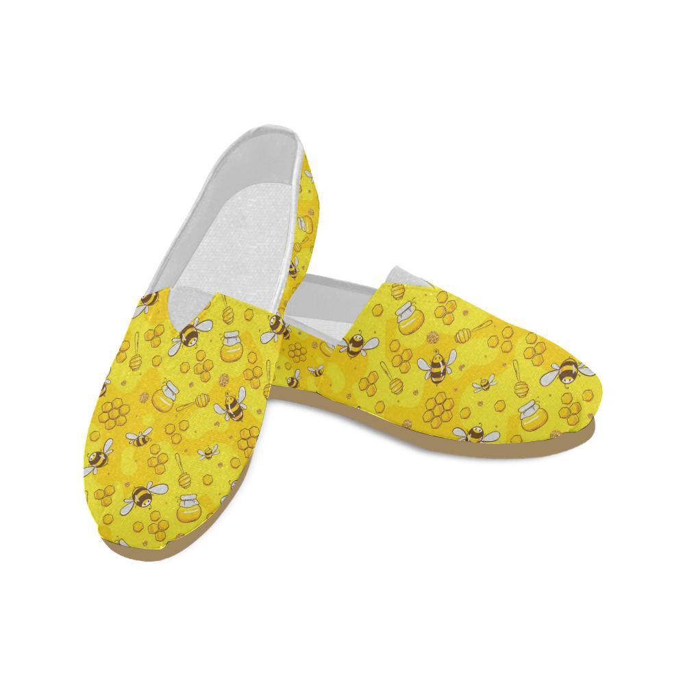 Bee Pattern Print Design BEE01 Women Casual Shoes-JorJune.com