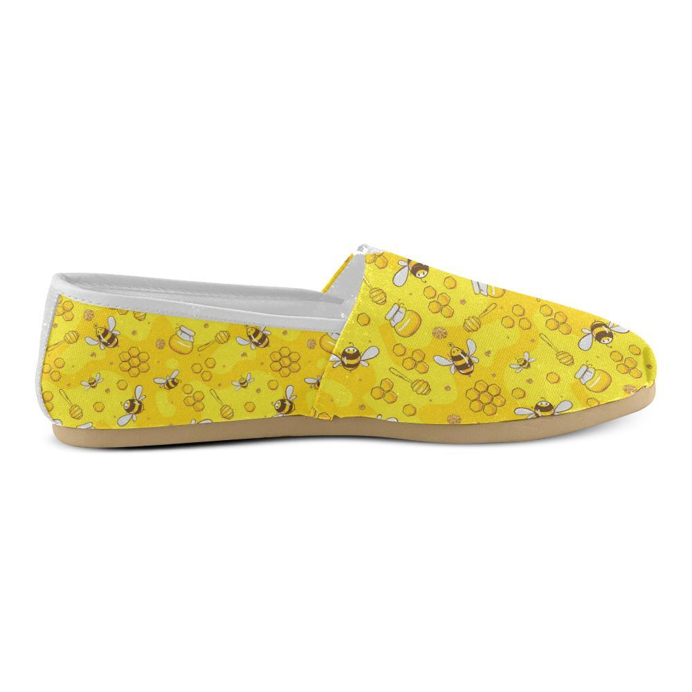 Bee Pattern Print Design BEE01 Women Casual Shoes-JorJune.com