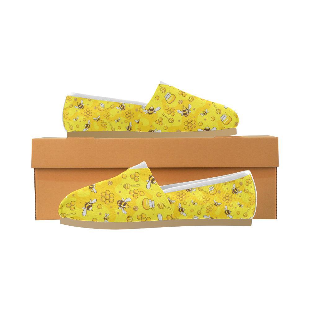 Bee Pattern Print Design BEE01 Women Casual Shoes-JorJune.com