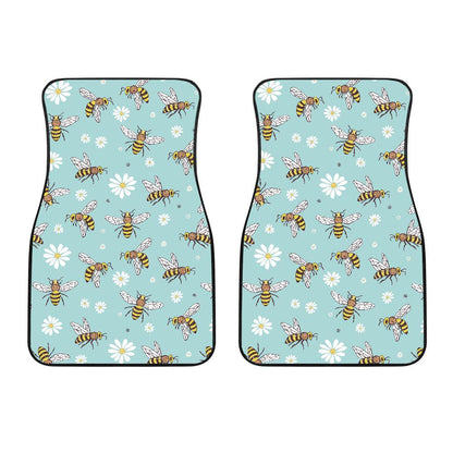 Bee Pattern Print Design BEE010 Car Floor Mats-JorJune