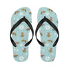 Bee Pattern Print Design BEE010 Flip Flops-JorJune