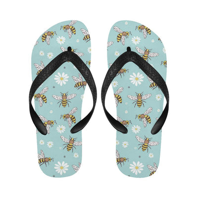 Bee Pattern Print Design BEE010 Flip Flops-JorJune