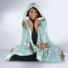 Bee Pattern Print Design BEE010 Hooded Blanket-JORJUNE.COM