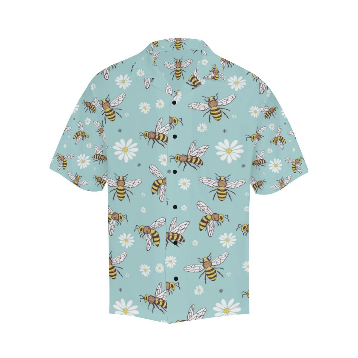 Bee Pattern Print Design BEE010 Men Hawaiian Shirt-JorJune