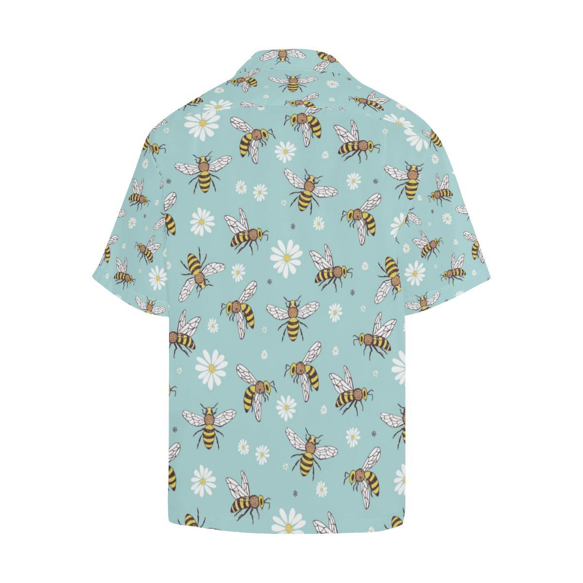 Bee Pattern Print Design BEE010 Men Hawaiian Shirt-JorJune