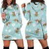 Bee Pattern Print Design BEE010 Women Hoodie Dress