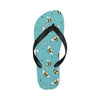 Bee Pattern Print Design BEE02 Flip Flops-JorJune