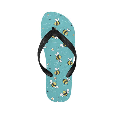 Bee Pattern Print Design BEE02 Flip Flops-JorJune