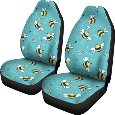 Bee Pattern Print Design BEE02 Universal Fit Car Seat Covers