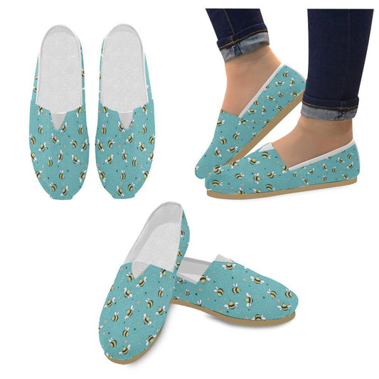 Bee Pattern Print Design BEE02 Women Casual Shoes-JorJune.com