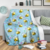 Bee Pattern Print Design BEE03 Fleece Blankete