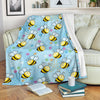 Bee Pattern Print Design BEE03 Fleece Blankete