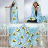 Bee Pattern Print Design BEE03 Hooded Blanket-JORJUNE.COM