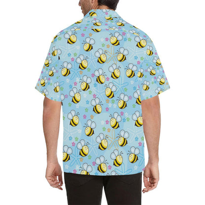 Bee Pattern Print Design BEE03 Men Hawaiian Shirt-JorJune