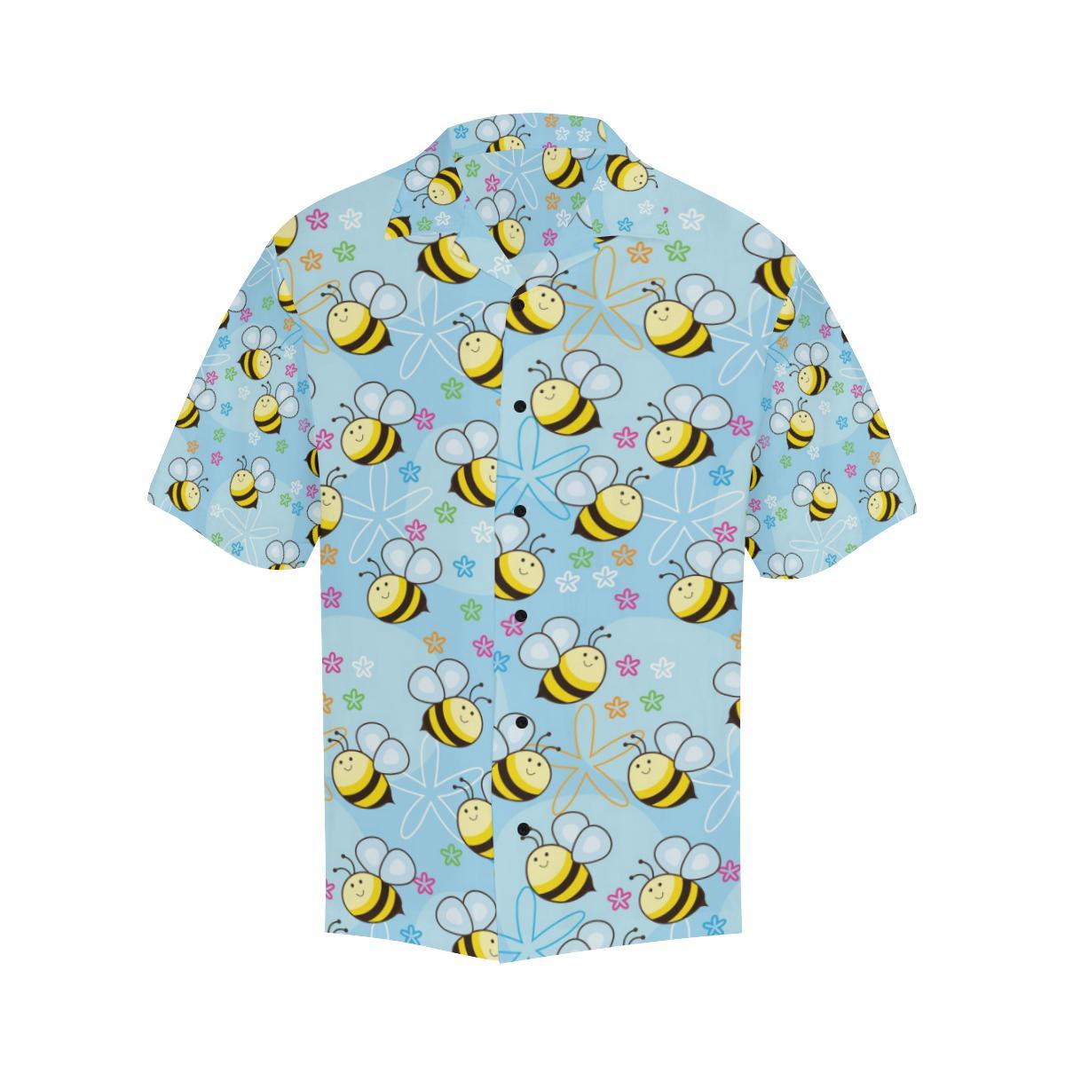 Bee Pattern Print Design BEE03 Men Hawaiian Shirt-JorJune