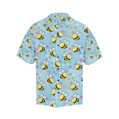 Bee Pattern Print Design BEE03 Men Hawaiian Shirt-JorJune