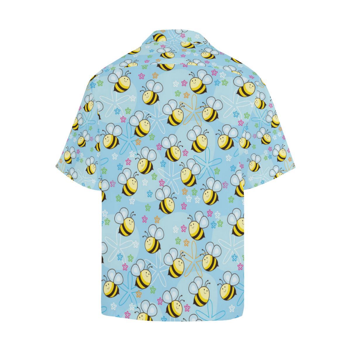 Bee Pattern Print Design BEE03 Men Hawaiian Shirt-JorJune