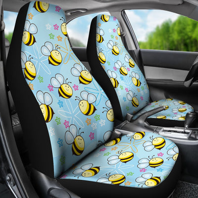 Bee Pattern Print Design BEE03 Universal Fit Car Seat Covers