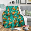 Bee Pattern Print Design BEE04 Fleece Blankete