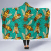 Bee Pattern Print Design BEE04 Hooded Blanket-JORJUNE.COM