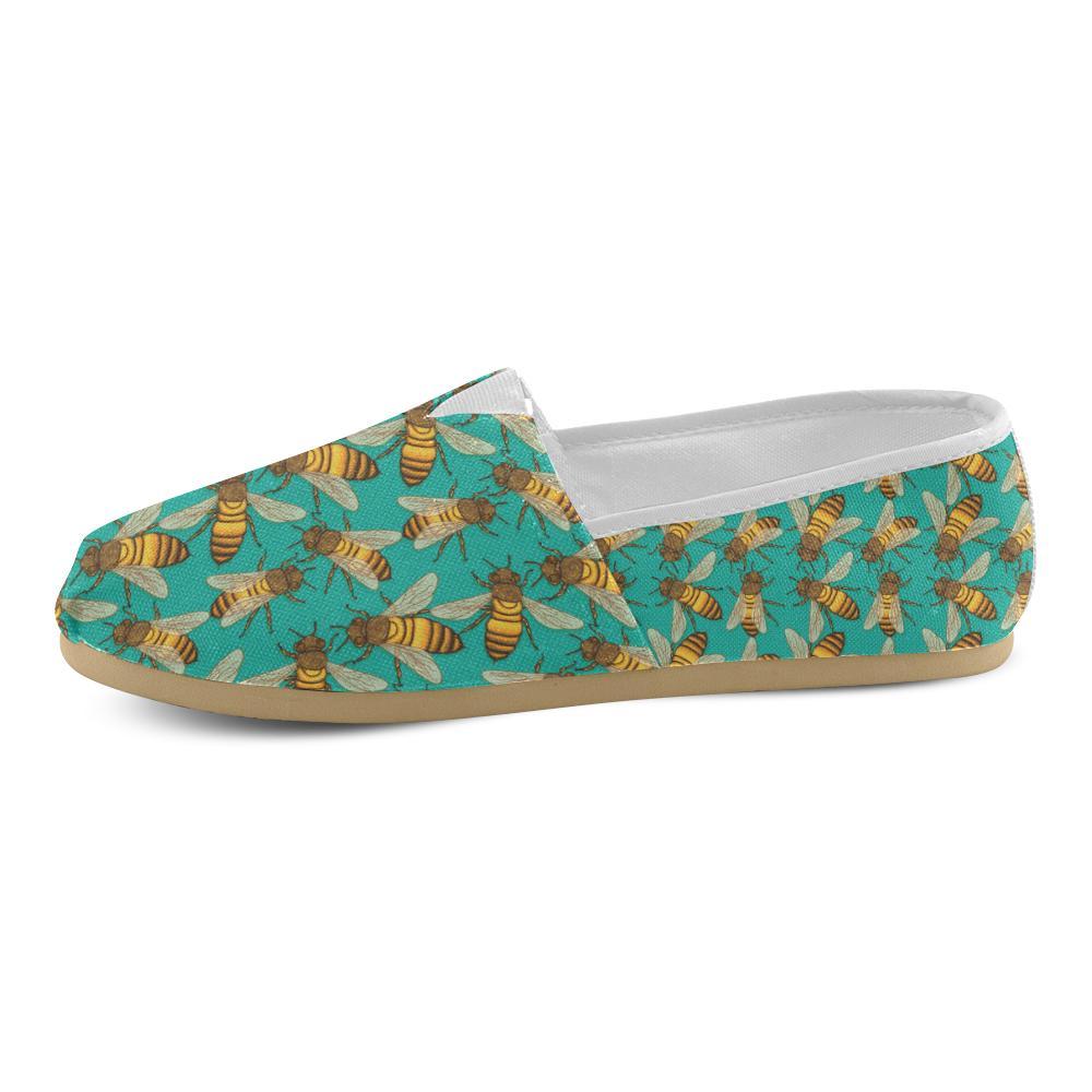Bee Pattern Print Design BEE04 Women Casual Shoes-JorJune.com
