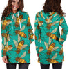 Bee Pattern Print Design BEE04 Women Hoodie Dress