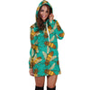 Bee Pattern Print Design BEE04 Women Hoodie Dress