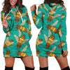 Bee Pattern Print Design BEE04 Women Hoodie Dress