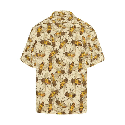 Bee Pattern Print Design BEE05 Men Hawaiian Shirt-JorJune