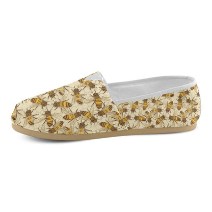 Bee Pattern Print Design BEE05 Women Casual Shoes-JorJune.com