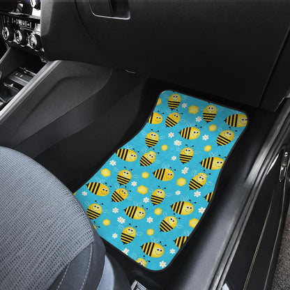 Bee Pattern Print Design BEE06 Car Floor Mats-JorJune