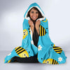 Bee Pattern Print Design BEE06 Hooded Blanket-JORJUNE.COM