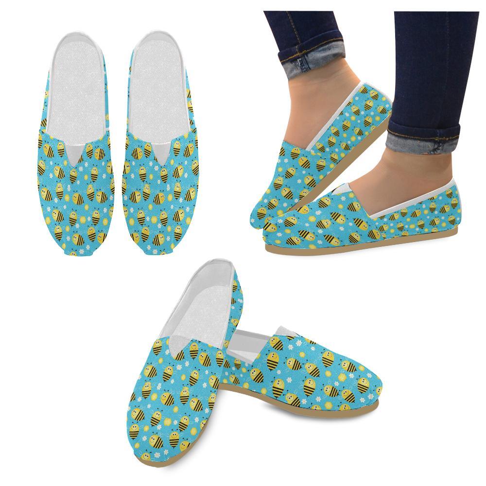 Bee Pattern Print Design BEE06 Women Casual Shoes-JorJune.com