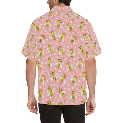 Bee Pattern Print Design BEE07 Men Hawaiian Shirt-JorJune