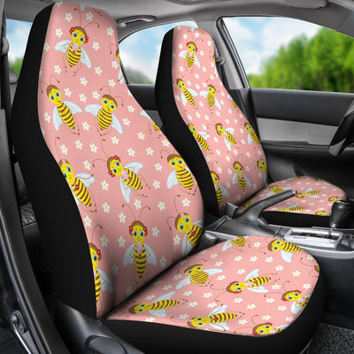 Bee Pattern Print Design BEE07 Universal Fit Car Seat Covers