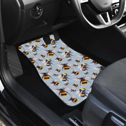 Bee Pattern Print Design BEE08 Car Floor Mats-JorJune