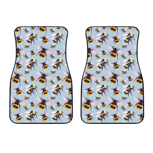 Bee Pattern Print Design BEE08 Car Floor Mats-JorJune