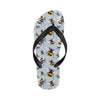 Bee Pattern Print Design BEE08 Flip Flops-JorJune