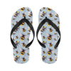 Bee Pattern Print Design BEE08 Flip Flops-JorJune