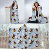 Bee Pattern Print Design BEE08 Hooded Blanket-JORJUNE.COM