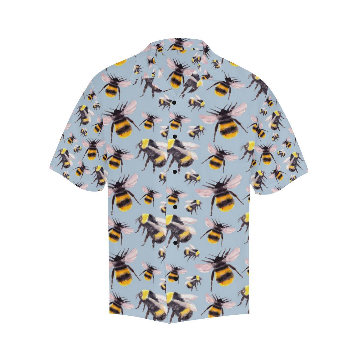 Bee Pattern Print Design BEE08 Men Hawaiian Shirt-JorJune