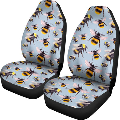 Bee Pattern Print Design BEE08 Universal Fit Car Seat Covers