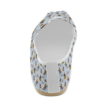 Bee Pattern Print Design BEE08 Women Casual Shoes-JorJune.com
